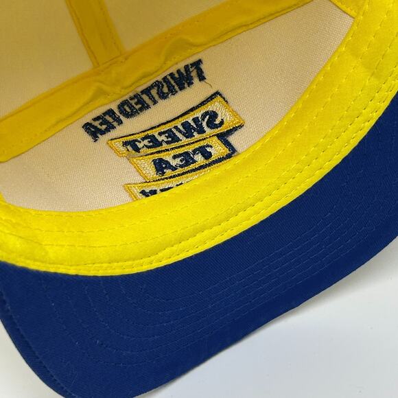 Twisted Tea Sweet Tea Whiskey Hat Cap Yellow Snapback Alcoholic Beverage Liquor - Picture 5 of 11